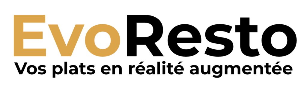Logo EvoResto , le service pour les plats 3D en réalité augmentée sur la table du client